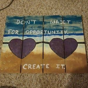 Hand Painted Decor Sign